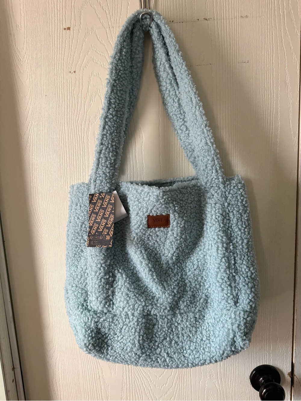 Vans Light Blue Sherpa Tote Bag